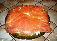 recette - Roulé d'épinards, saumon et boursin
