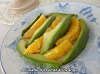 recette - Salade d'avocat à l'orange