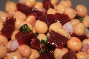 recette - Salade de pois chiches et betteraves