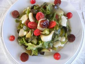 recette - Salade sucrée-salée au chorizo