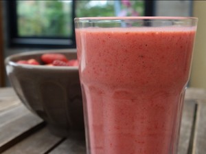 recette - Smoothie à la fraise