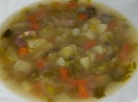 recette - Soupe aux légumes et aux lardons
