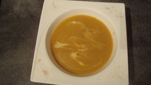 Soupe potiron et châtaignes