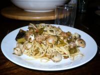 recette - Spaghettis aux légumes et fruits de mer