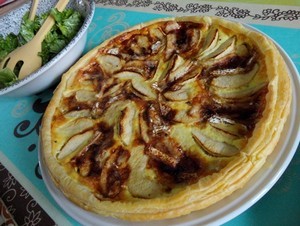 recette - Tarte aux endives, pommes et camembert