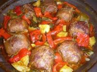 Tajine d'oiseaux sans-tête (paupiettes) aux légumes