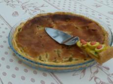 recette - Tarte à la rhubarbe et au miel