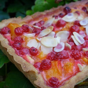 recette - Tarte gourmande aux abricots et aux groseilles 