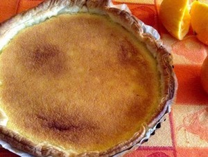 recette - Tarte aux zestes et jus d'orange