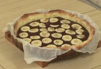 Tarte au chocolat et banane