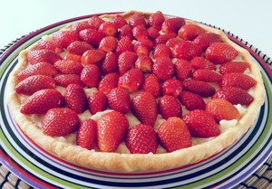 Tarte aux fraises à la crème pâtissière