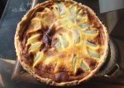 recette - Tarte aux poires et chocolat