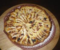 recette - Tarte aux pommes sur crème au beurre de cacahuètes