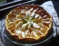 recette - Tarte aux pommes sur lit de compote et de kiwi