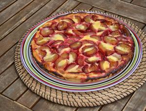 recette - Tarte aux prunes express