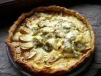 recette - Tarte moelleuse à la crème et aux fruits 