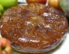 Tarte tatin aux pommes confites