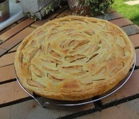 recette - Tarte aux pommes amandine