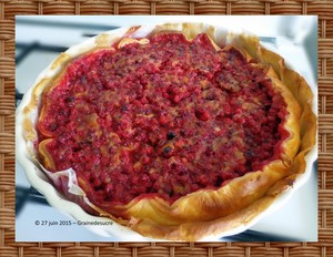 recette - Tarte aux groseilles