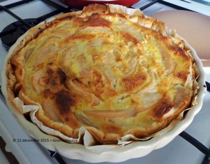 recette - Tarte amandine aux poires