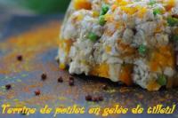 Terrine de poulet en gelée de tilleul