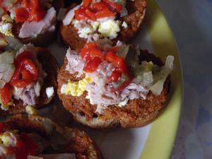 recette - Toasts à la tapenade et poivrons