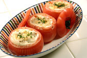 recette - Tomates au chèvre chaud