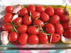 recette - Tomates cerises confites