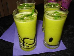 recette - Velouté glacé aux petits pois