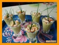 Verrines avocat-queue de langoustines