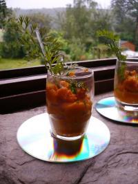 recette - Verrines de crème de carottes