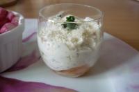 recette - Verrines fromage frais, saumon et cacahuètes