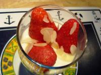 recette - Verrines rhubarbe-fraises au fromage blanc