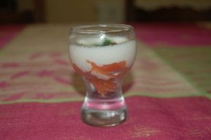 recette - Verrines saumon et mascarpone