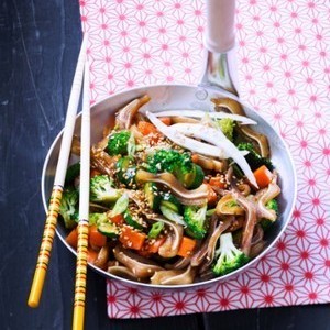 recette - Wok d’oreilles de porc aux légumes croquants