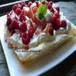 Bricks fraises, framboises et chantilly