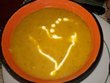 Potage à la courge olive et au poireau