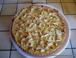 Tarte aux pommes et à la rhubarbe