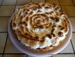 Tarte à la rhubarbe meringuée