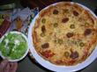 Quiche chorizo, mortadelles et olives