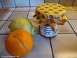 Confiture de rhubarbe, oranges, pommes et citron