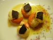 Coquilles saint-Jacques et lamelles de truffe