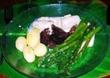 Filet de turbot aux morilles et asperges vertes