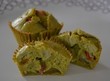 Muffins à la farine aux légumes verts