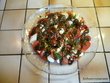 Salade tomates, mozzarella et pesto d'ail des ours