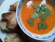 Soupe de tomates fraîches