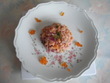 Tartare de saumon fumé oignon rouge et aneth