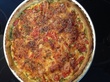 Tarte tomates, mozzarella et lardons