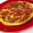 Tortilla d'oignons et chorizo