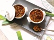 Crumble aux lentilles corail, poireaux et quinoa